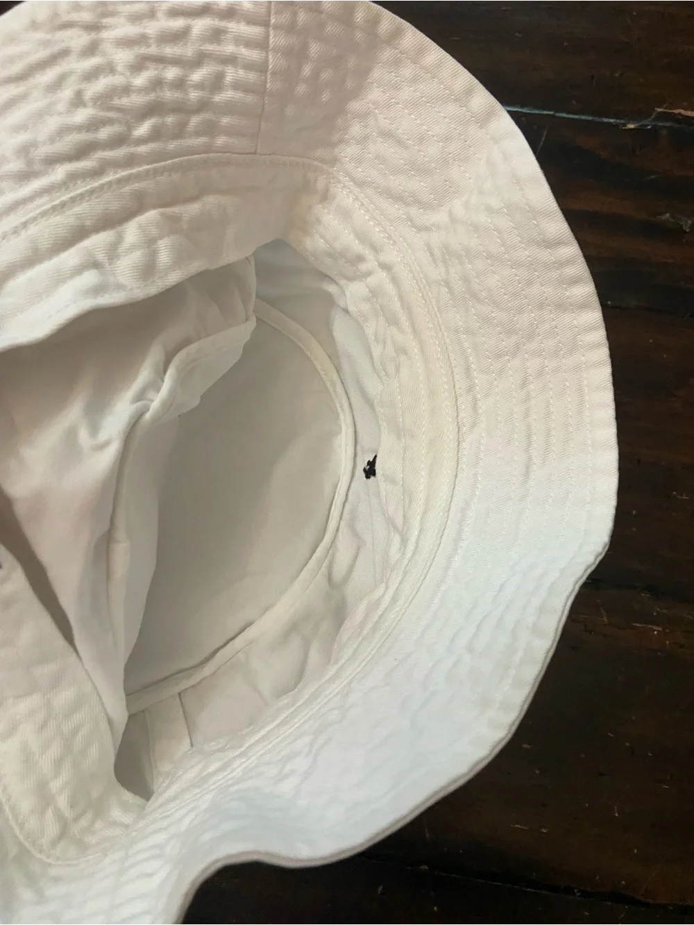 Polo Ralph Lauren White Cotton Bucket Hat Black Pony Logo S/M 39480